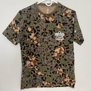 Converse Camouflage Brown & Green Short Sleeve Old School Vibe Pocket T-Shirt